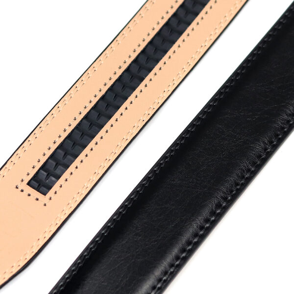 Ceinture En Cuir À Boucle Automatique Pour Homme