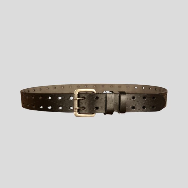 Ceinture pour homme en cuir double ardillon – Image 9