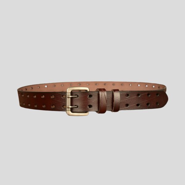 Ceinture pour homme en cuir double ardillon – Image 5