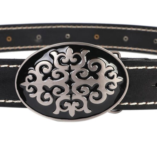 Ceinture En Cuir Avec Boucle Vintage Pour Homme