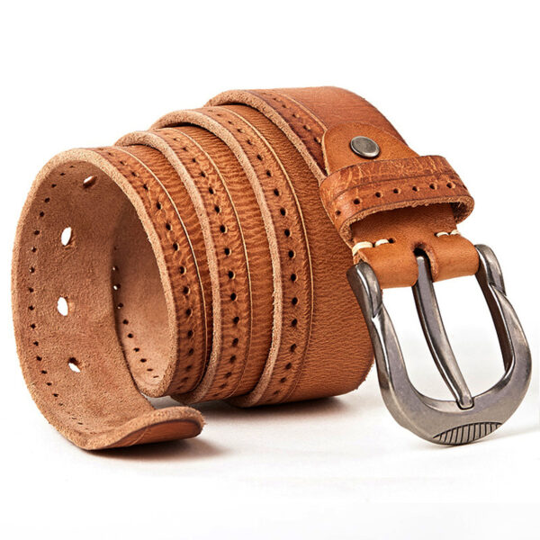 Ceinture Vintage Cuir Homme - Modèle Angelo