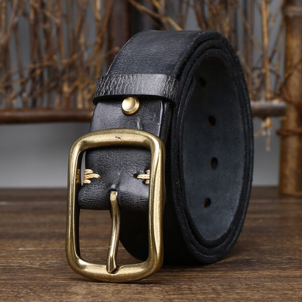 Ceinture Cuir Homme Vintage - Modèle Baptiste