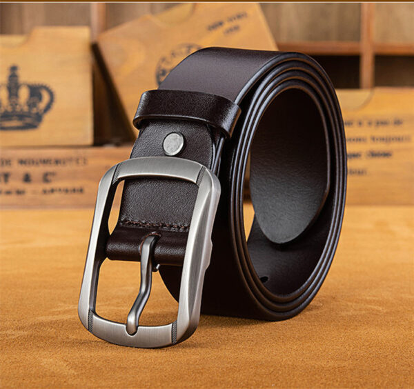 Ceinture Cuir Véritable Pour Homme - Modèle Noah