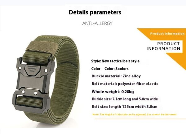 Ceinture Tactique Militaire Cobra Pour Homme - Modèle William