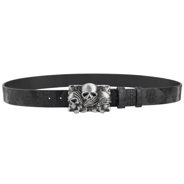 Ceinture Homme Tête De Mort - Modèle William