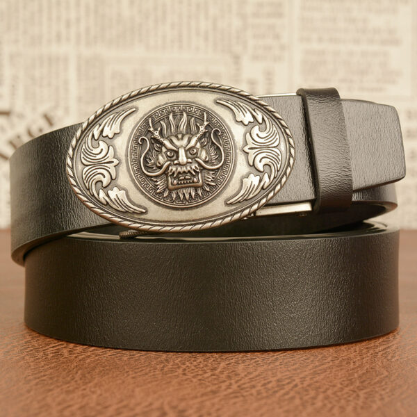 Ceinture Cowboy Homme en Cuir à Boucle Tête de Dragon - Modèle AMAURY – Image 5