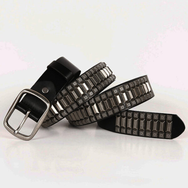 Ceinture Punk Rivet Pour Homme - Modèle Kevin