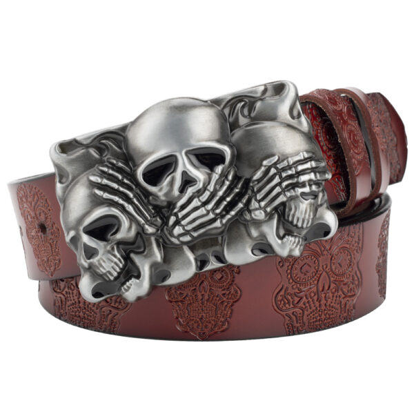 Ceinture homme tête de mort - Modèle WILLIAM – Image 2