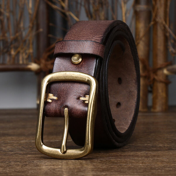 Ceinture Cuir Homme Vintage - Modèle Baptiste