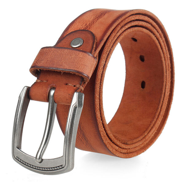 Ceinture Vintage Cuir Pour Homme - Modèle Loic