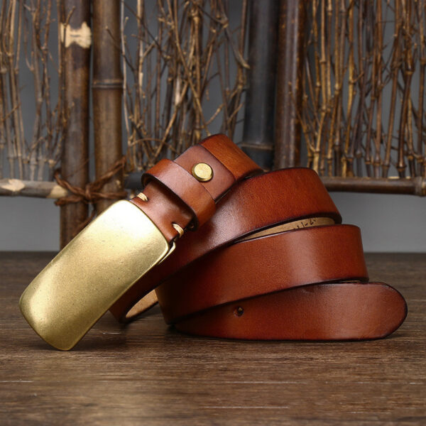 Ceinture cuir véritable homme plaque - Modèle UGO – Image 4