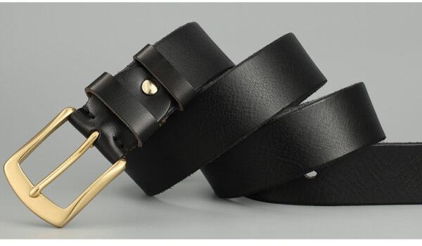 Ceinture Homme Vintage Cuir De Vachette - Modèle Matteo