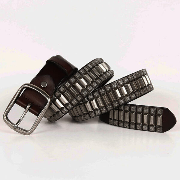 Ceinture Punk Rivet Pour Homme - Modèle Kevin