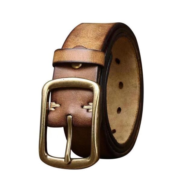 Ceinture Cuir Homme Vintage - Modèle Baptiste