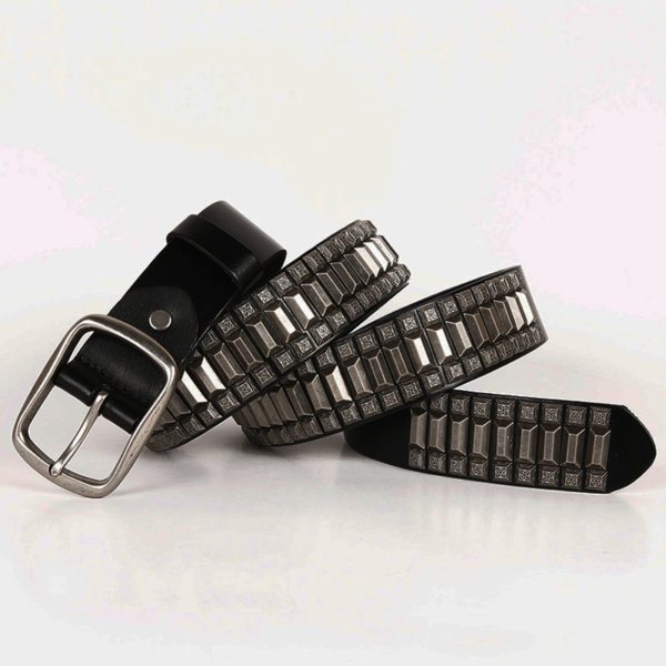 Ceinture Cuir Homme Rock'N'Roll - Modèle Johnny