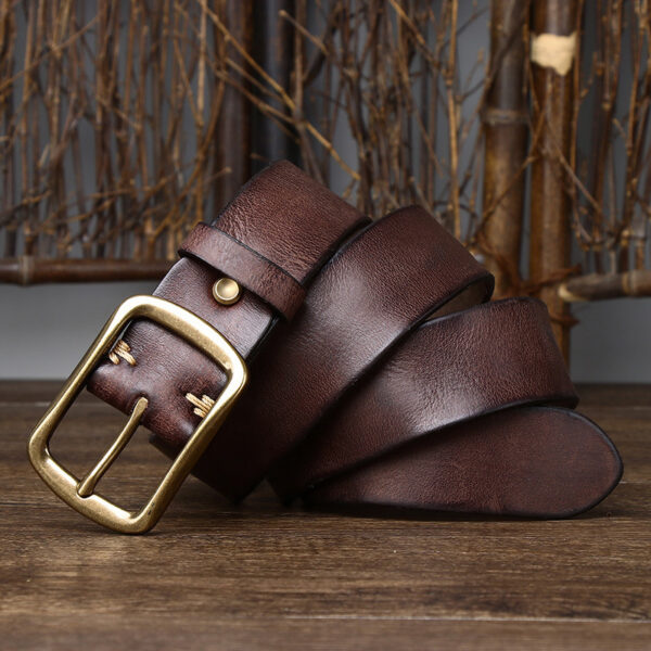 Ceinture Cuir Homme Vintage - Modèle Baptiste