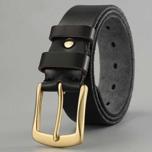 Ceinture Homme Vintage Cuir De Vachette - Modèle Matteo