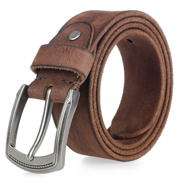 Ceinture Vintage Cuir Pour Homme - Modèle Loic