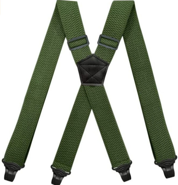 Ceinture Bretelles Homme Vert - Modèle Louis