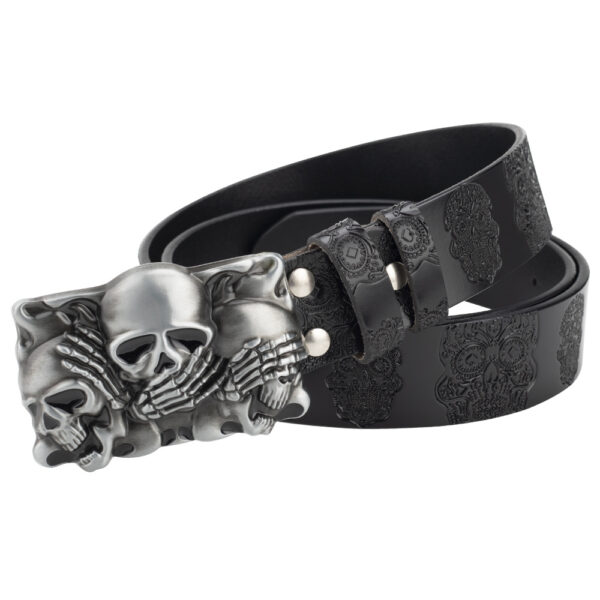 Ceinture Homme Tête De Mort - Modèle William